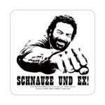 Bud Spencer Tin coasters Schnauze und Ex 10 x 10 cm