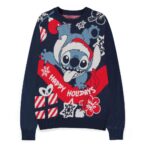 Lilo & Stitch Sweater Stitch Santa (Christmas Jumper) Size M
