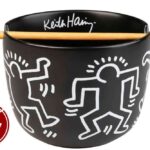 KEITH HARING RAMEN BOWL WITH CHOPSTICK