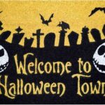 THE NIGHTMARE BEFORE CHRISTMAS HALLOWEEN TOWN DOORMAT