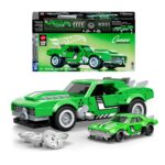 Mattel Brick Shop Hot Wheels Speed Series Building Set 1/32 Custom '68 Camaro - immagine 2