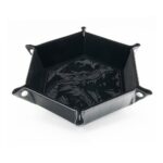CritStones Folding Dice Tray Dragon Skin Edition Black