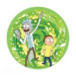 Mousepad - Rick e Morty Portal tappetino per mouse sagomato diam. 22cm
