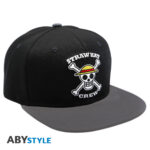 ONE PIECE - Snapback Cap - Black & Grey - Skull