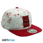 ONE PUNCH MAN - Snapback Cap - Beige & Red - Punches  *