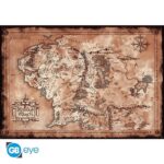 Signore degli Anelli - Mappa Classica Terra di Mezzo Maxi Poster #331 - 91x61cm Orizzontale