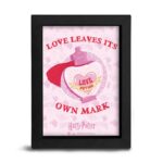 Valentine Harry Potter Love Potion - quadretto kraft con cornice 15x20cm