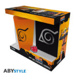 NARUTO SHIPPUDEN - Pck XXL glass + Pin + Pocket Notebook "Konoha" *