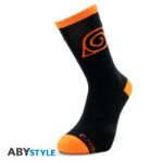 NARUTO SHIPPUDEN - Socks - Black & Orange - Konoha*