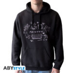 FRIENDS - Hoodie - "Scribble" man without zip black * Taglia: Medium
