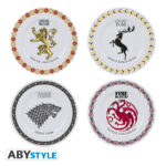 GAME OF THRONES - Set of 4 Plates - Houses *