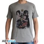 NARUTO SHIPPUDEN - Unisex sport grey Tshirt - Group * Taglia: Extra Small