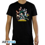 MY HERO ACADEMIA - Tshirt "Heroes" man SS black - basic * Taglia: Double XL