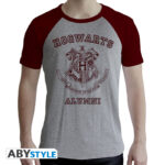 HARRY POTTER - Tshirt "Alumni" man SS grey & red - premium* Taglia: Double XL