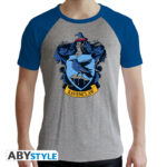 HARRY POTTER - Tshirt "Ravenclaw" man SS grey & blue premium*