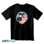 DAN DA DAN - Tshirt unisex black - Momo & Okarun Taglia: Double XL