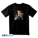 NARUTO - Tshirt unisex black - Naruto & Sasuke Taglia: Small