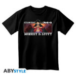 ONE PIECE – Tshirt unisex black – Monkey D. Luffy