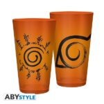 NARUTO SHIPPUDEN - KONOHA e SEAL - Bicchiere King Size in Vetro 400ml