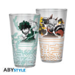 MY HERO ACADEMIA - Large Glass - 400ml - Izuku & Bakugo - box