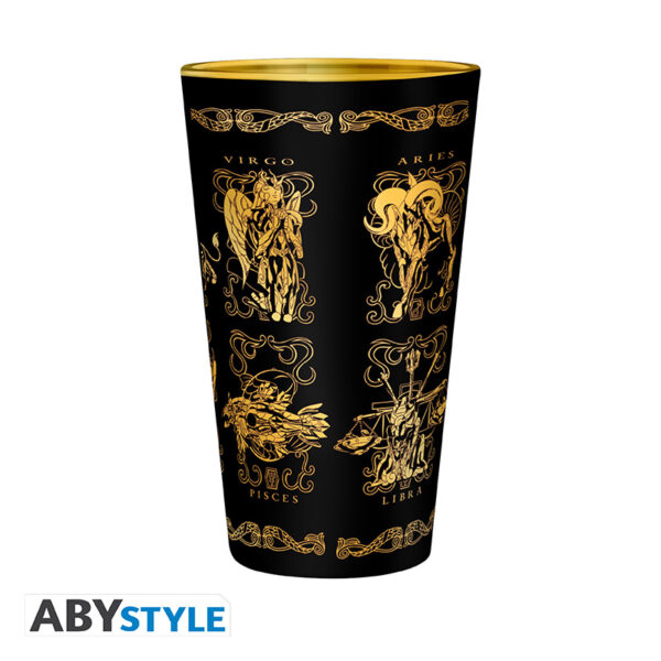 SAINT SEIYA - Premium Large Glass - 400ml - Gold cloths box