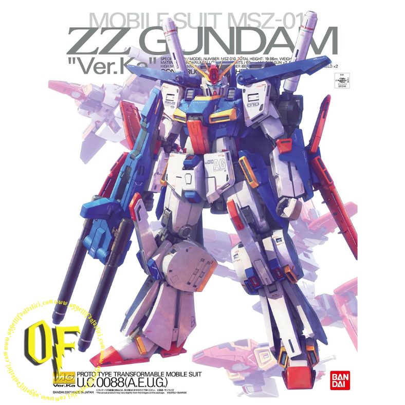 BAN01019 -- 000 (27367) Gunpla Bandai MG ZZ Gundam Ver.Ka Master Grade plastic kit 1/100 - immagine 1