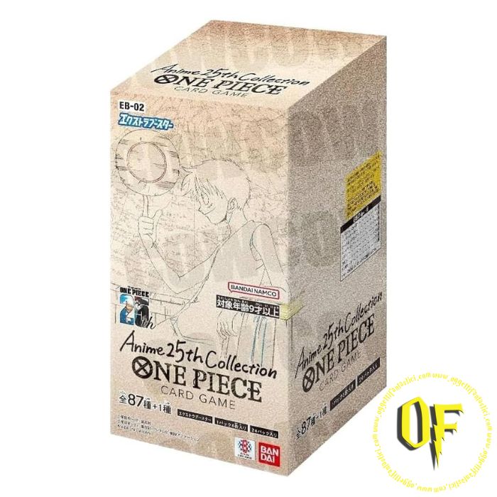BAN01148 -- 000 (30097) One Piece Card Game - EB-02 Anime 25th Collection Bustina da 6 carte gioco in lingua giapponese - immagine 1