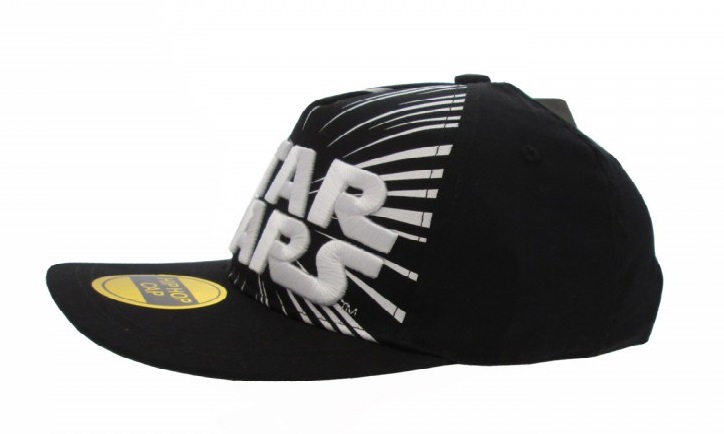 BLT00115 -- 000 (14375) STAR WARS - Cappello Nero Visiera Piatta Regolabile Cotone con Logo Ricamato (Snapback Cap) - immagine 1