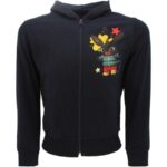 BING - Felpa Bambini 5 Anni Con Cappuccio e Chiusura a Zip - Blu Cotone