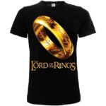 Signore degli Anelli Unico Anello - T-Shirt cotone nero