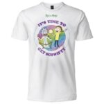 Rick e Morty It's Time - T-Shirt cotone bianco