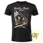 Attack on Titan - T-Shirt cotone nero
