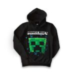 Minecraft Creeper - felpa con cappuccio colore nero
