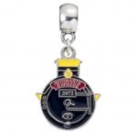 HARRY POTTER - HOGWARTS EXPRESS - Ciondolo / Pendente Placcato Argento per Collana e Braccialetto