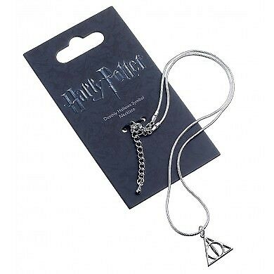 CAR00091 -- 000 (13006) HARRY POTTER - Collana con Pendente DONI DELLA MORTE Placcata Argento con Catenina Regolabile - immagine 1