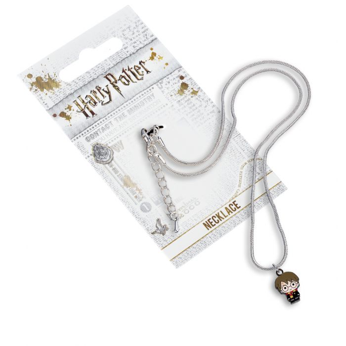 CAR00139 -- 000 (16352) HARRY POTTER - Collana con Pendente HARRY Placcata Argento con Catenina Regolabile - immagine 1