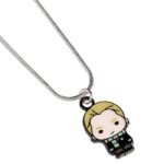 HARRY POTTER - Collana con Pendente DRACO MALFOY Placcata Argento con Catenina Regolabile