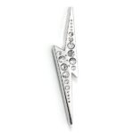 HARRY POTTER - SAETTA - Pin Spilletta a Perno in Metallo Lucido con Cristalli 20 mm - The Carat Shop