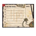 HARRY POTTER Planning da Scrivania Calendario Settimanale 24x19cm  Blocco 54 Pagine