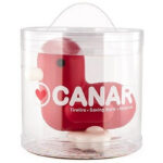 I Love Canar - Salvadanaio rosso in PVC 17cm