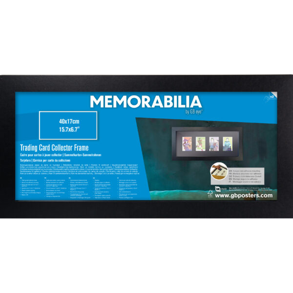GBEYE - Trading Card Collector Frame 4 position Black (40x17cm)