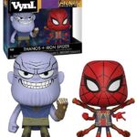 FUNKO Vynl.: Avengers Infinity War - THANOS e IRON SPIDER - 2 Pack Bobble Head Figure in Vinile 10 cm