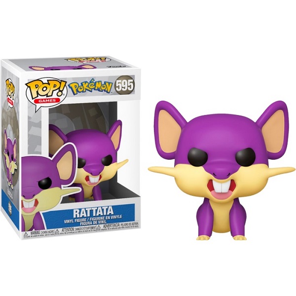 FUN01665 -- 000 (16666) Funko POP! Games - Pokemon #595 RATTATA con PROTECTOR BOX Figure in Vinile 9 cm - immagine 1