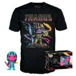 Funko Pop! Tees - Thanos Black Light Figure + T-Shirt  Collector Box