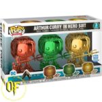 Funko Pop! 3-Pack - Aquaman Arthur Curry in Hero Suit Chrome Special Limited figure 9cm