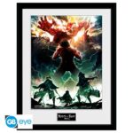 Attack on Titan Key Art - poster stampa con cornice 35x45cm GB Eye
