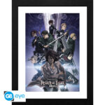 ATTACK ON TITAN - Framed print "S4 key art 2" (30 0)
