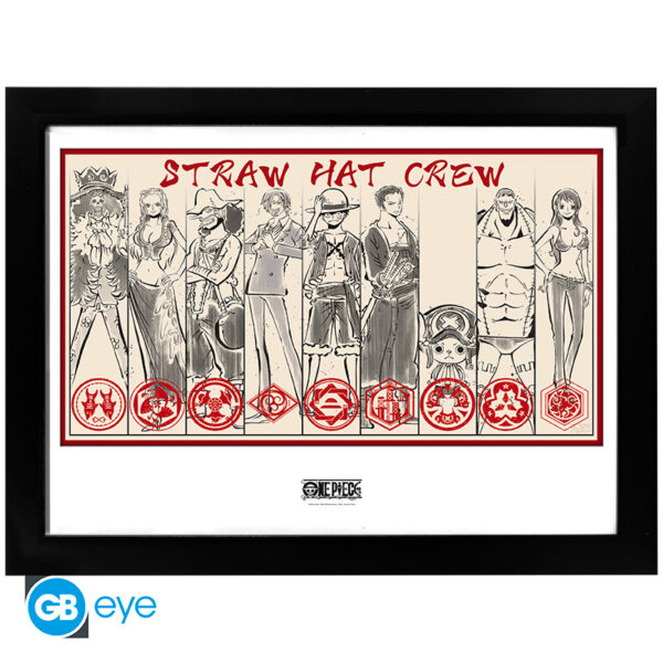 ONE PIECE - Framed print "Straw Hat Crew" (30 0)  *