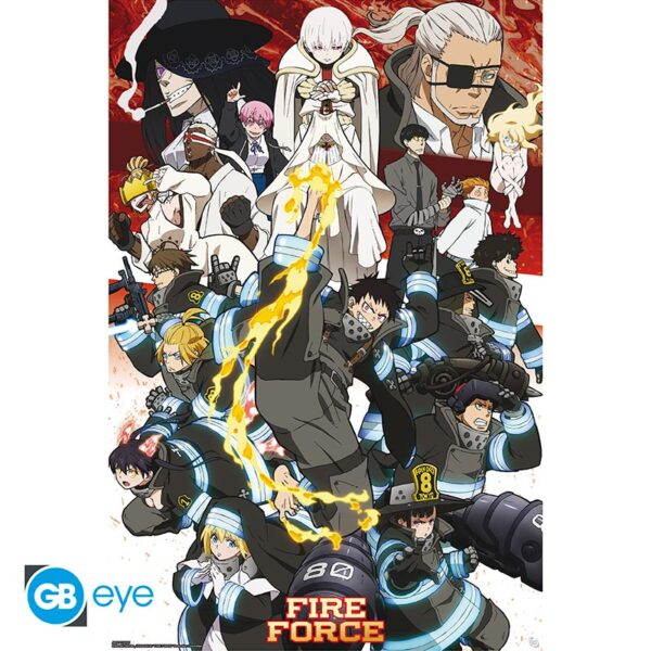 FIRE FORCE - Poster Maxi 91.5 1 - Key art season 2 *