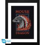 HOUSE OF THE DRAGON - Framed print "Red Dragon" (30 0)